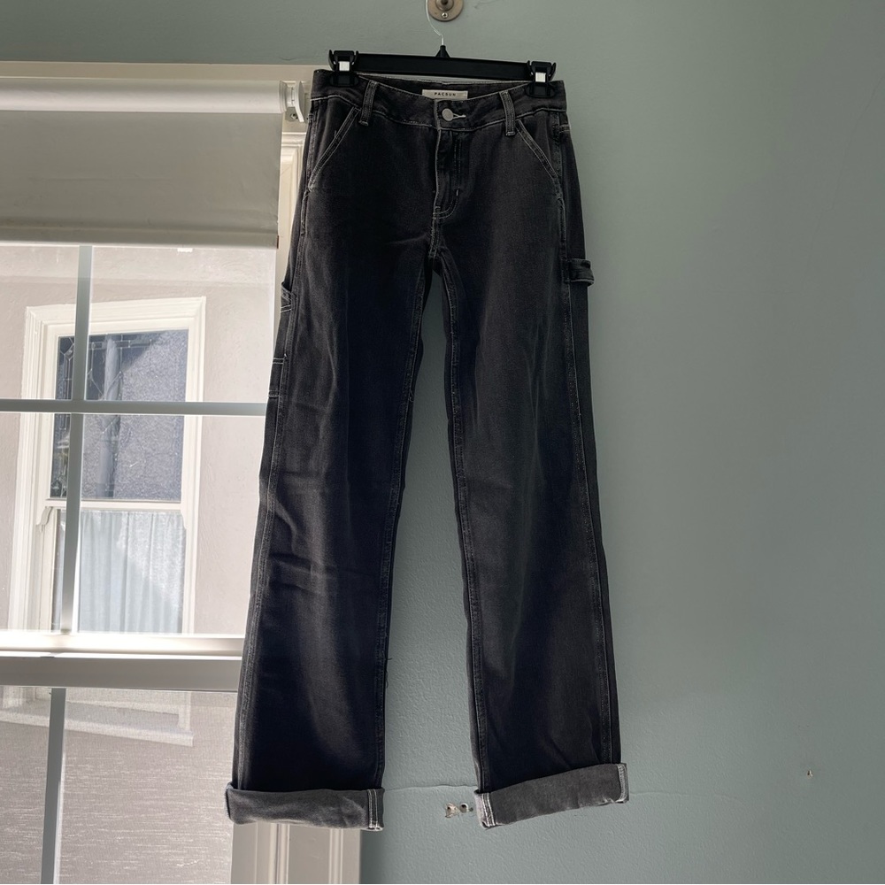 Low Rise Carpenter Jeans in Black from PacSun, 23
